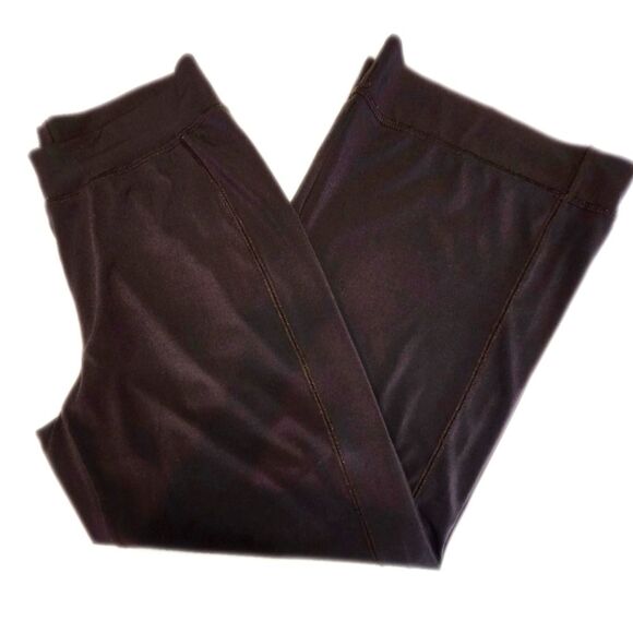 CAbi Style #814 Wide Leg Mid Rise Dark Chocolate Brown Capri Pants, S - Picture 1 of 6